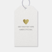 金ゴールドフェイクハート(カップルイニシャルシンプル) ギフトタグ (裏面)