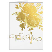 金ゴールドフェイクバラホイルエレガントフローラありがとう (正面)