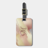 金ゴールドフェイクバラ金ゴールドモノグラムラゲージタグ ラゲッジタグ (正面縦)