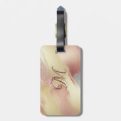 金ゴールドフェイクバラ金ゴールドモノグラムラゲージタグ ラゲッジタグ (裏面縦)