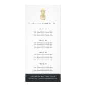 金ゴールドフェイクパイナップル |価格またはサービス ラックカード (正面)