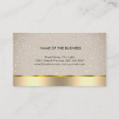金ゴールドフェイクフォイルくもの巣プロフェッショナルミニマルエレガント 名刺 (裏面)