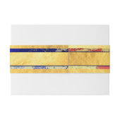 金ゴールドフェイクフォイルピンク紫の名結婚前 招待状ベリーバンド (裏面例)