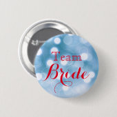 金ゴールドフェイクフォイル結婚ズチームブライドのピンバック 缶バッジ (正面&裏面)