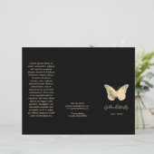 金ゴールドフェイクフォイル蝶ロゴのパンフレット (スタンド正面)