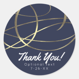 金ゴールドフェイクフォイルAnyカラー結婚式の引き出物 ラウンドシール