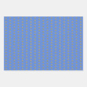 金ゴールドフェイクフルールDeLisオンブルー ラッピングペーパーシート (正面3)