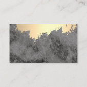 金ゴールドフェイクブラシと大理石の石 名刺 (裏面)