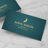 金ゴールドフェイクプラメージダークグリーンロームバス弁護士 名刺