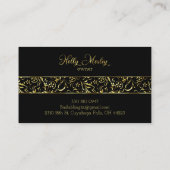 金ゴールドフェイクホイルの名刺 名刺 (裏面)