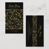 金ゴールドフェイクホイルの名刺 名刺 (正面/裏面)