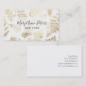 金ゴールドフェイクホイル模様 名刺 (正面/裏面)