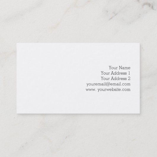 金ゴールドフェイクホイル模様 名刺 (裏面)