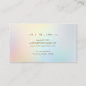 金ゴールドフェイクホイル海亀の名刺 名刺 (裏面)