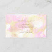 金ゴールドフェイクホイル蜂蜜クイーンビー 名刺 (裏面)