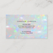 金ゴールドフェイクホイルbee on opstone宝石 名刺 (裏面)