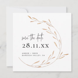 金ゴールドフェイクミニマルリーススクエア日付を保存 セーブザデート