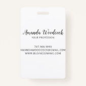 金ゴールドフェイクメタリックイベントプランナー名 バッジ (裏面)