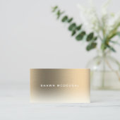 金ゴールドフェイクメタリックテクスチャイニーカバー 名刺 (スタンド正面)