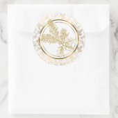 金ゴールドフェイクメタリックミストレ – トとホリー ラウンドシール (バッグ)