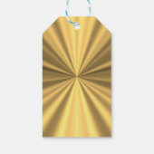 金ゴールドフェイクメリークリスマス写真テンプレート ギフトタグ (裏面)