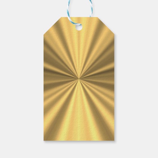 金ゴールドフェイクメリークリスマス写真テンプレート ギフトタグ (裏面)