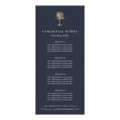 金ゴールドフェイクヤシの木 |価格またはサービス ラックカード (正面)