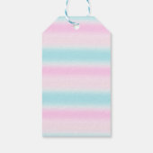 金ゴールドフェイクユニコーンレインボー誕生日サンキューユーラベル ギフトタグ (裏面)