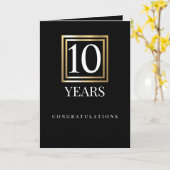 金ゴールドフェイクユニバーサル従業員記念日カード カード (黄色い花)