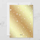 金ゴールドフェイク喜 |写真とクリスマススクリプト シーズンカード (裏面)