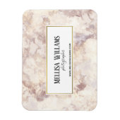 金ゴールドフェイク大理石名刺マグネット マグネット (縦)