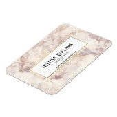 金ゴールドフェイク大理石名刺マグネット マグネット (左側)