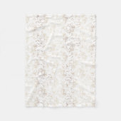 金ゴールドフェイク手エレガント引き花模様結婚のギフト フリースブランケット (正面)