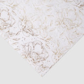 金ゴールドフェイク手エレガント引き花模様結婚のギフト 薄葉紙 (詳細)