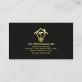 金ゴールドフェイク手利具自宅修理 名刺 (裏面)