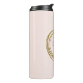 金ゴールドフェイク抽象芸術円デザイン(名前) タンブラー (回転左)