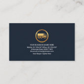 金ゴールドフェイク斜行物流線トラック輸送 名刺 (裏面)