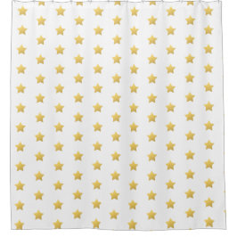 金ゴールドフェイク星 シャワーカーテン