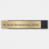 金ゴールドフェイク歯科医の歯科医院ドアサイン サインプレート (正面)