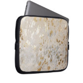 金ゴールドフェイク牛革プリント金属女性のカーボーイウエスタン ラップトップスリーブ (正面右)