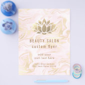 金ゴールドフェイク箔ロータスロゴ チラシ (シングル)