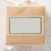 金ゴールドフェイク箔空白の住所 シール (インサイチュ)