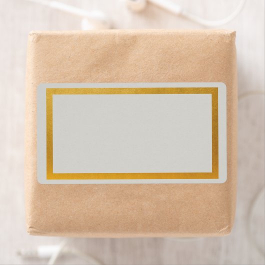 金ゴールドフェイク箔空白の住所 シール (インサイチュ)