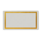 金ゴールドフェイク箔空白の住所 シール (正面)