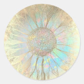 金ゴールドフェイク箔 ラウンドシール (正面)