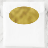 金ゴールドフェイク箔 楕円形シール (バッグ)
