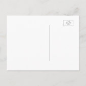 金ゴールドフェイク紙吹雪ネイビー日付はがきを保存 案内ポストカード (裏面)