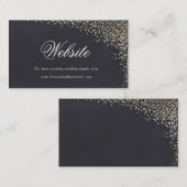 金ゴールドフェイク紙吹雪結婚フォイルのレジストリカード エンクロージャーカード (正面/裏面)