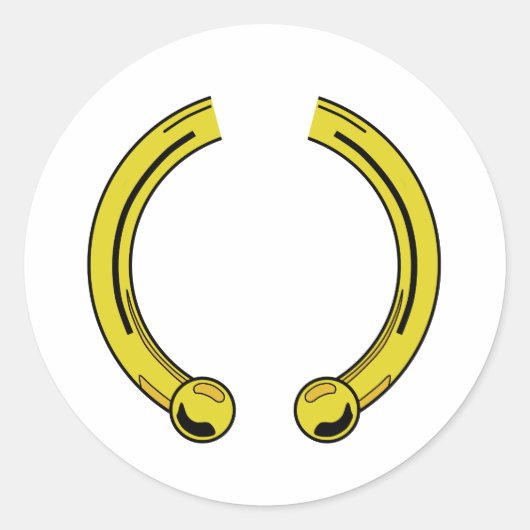 金ゴールドフェイク継ぎ ラウンドシール (正面)