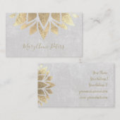 金ゴールドフェイク脱色 名刺 (正面/裏面)